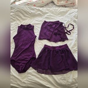 Capezio Set Of 3: Leotard, 2 Skirts